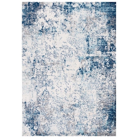 Safavieh 4 x 6 ft. Tulum Contemporary Power Loomed Rectangle Rug Ivory & Blue TUL284B-4